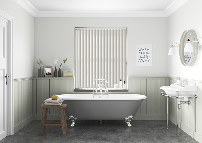 Sorrento (Blackout), Stone - Vertical Blind - Image 8